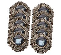 jojofuny 10 pièces Boutons Métalliques de Remplacement avec Strass Lot pour Couture DIY Accessoires Décoratifs pour Manteaux et Vêtements à Coudre Résistants et Élégants