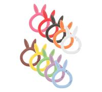 jojofuny 10 Pièces Candy Color Rabbit Keychain porte-clés Anneaux de chaîne de clés anneaux métalliques pour clés anneaux brisés pour la fabrication de bijoux