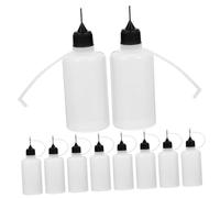 jojofuny 10 pièces Lot de Flacons Applicateurs à Pointe Aiguille Bouteilles Doseuses Réutilisables pour Colle Flacons Souples pour Travaux Manuels et Assemblages Industriels