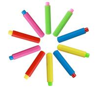 jojofuny 10 pièces Lot de Porte Craies Plastique Colorés Réglables Clips de Protection Poussière Porte Craie Portable pour Enseignants et Étudiants Salle de Classe