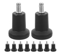 jojofuny 10 Pièces Lot de Roulettes pour Chaise de Bureau Tige et Circlip, Roues Pivotantes Antidérapantes pour Sols Durs et Moquettes, Accessoire Essentiel pour Bureau