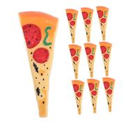 jojofuny 10 pièces Lot de Stylos à Bille Forme de Pizza Réaliste Fournitures Scolaires Légères et Amusantes pour Garçon Fille Écriture Fluide et Design Original Accessoires de Bureau