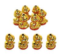 jojofuny 10 Pièces Ornements Serpent avec Doré Charme Animal Chanceux pour Création Bijoux Bracelet DIY