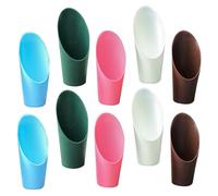 jojofuny 10 pièces Pelle Plastique Petite Tasse Forme de Seau Pelle de Jardinage Souple et Légère pour Transplantation Désherbage et Rempotage de Succulentes et Plantes Outils de Sol