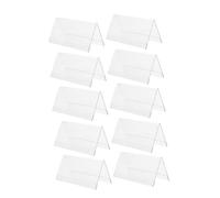 jojofuny 10 pièces Plaques Acryliques Transparentes pour Mariage et Bureau Porte Noms de Table Résistants et Stables Supports Daffichage Séating Stand Cartes de Placement Multifonctions