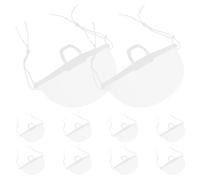 jojofuny 10 Pièces Protection Nasale Anti-crachat Transparente PE pour | Réutilisable, Lavable, Design Centré sur L’humain, Anti-buée, Usage pour Hôtels Cuisine