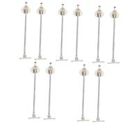 jojofuny 10 pièces Support de Charnière pour Porte Rabattable Maintien Stable pour Couvercle et Volet Horizontal Durable et Pratique pour Meubles de Cuisine et Placards