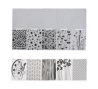 jojofuny 10 Pochoirs de Gaufrage en Plastique pour Scrapbooking Modèles Variés Motifs en Relief pour Décoration de Cartes et Albums Compatibles Machines à Gaufrer Loisirs Créatifs