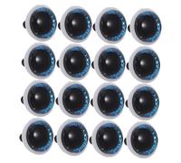 jojofuny 100 Ensembles Resin Glitter Doll Eyes with Unique Offset Pupils for Crochet Animals DIY Plush Toys Craft Supplies