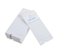 jojofuny 100 pièces Cartes de Pointage Cartonnées pour Gestion Du et Présence des Employés Fiches Horaires Quotidiennes et Hebdomadaires Faciles à Utiliser Impression Claire pour Suivi