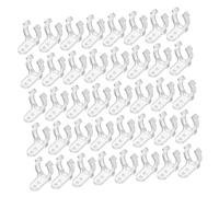 jojofuny 100 pièces Clips de Fixation LED pour Ruban Lumineux avec Vis Transparentes Supports Montages Plastique PC pour Éclairage de Rubans LED Fixation Stable pour Décorations de et