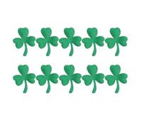 jojofuny 100 Pièces Écussons Autocollants en Tissu Vert Forme Trèfle pour DIY Décoration Murale Paquet Oreiller Patchs Thermocollants Précis et Faciles à Appliquer