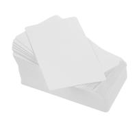 jojofuny 100 Pièces Lot de Cartes de Message en Papier Kraft Blanc, Style Classique, Adaptées pour DIY et Bloc-notes, comme Étiquettes Présents ou Cartes de Place