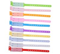 jojofuny 100 Pièces Medical Id Wristbands Adjustable Hospital Identification Bands With Writable Labels For Adult Patient Safety And Nursing In Multiple Colors