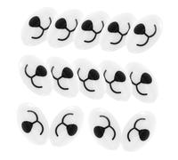 jojofuny 100 Pièces Nez et Bouche de Sécurité pour Peluches DIY Accessoires pour Animaux Tissu Nez Ovale Plat Fournitures pour Création de Poupées Tissu et Amigurumi