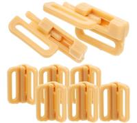 jojofuny 100 Sets D'agrafes Frontales pour Soutien-gorge en Plastique Kaki, Fermeture Facile à Mettre et Enlever, Accessoires Féminins Confortables