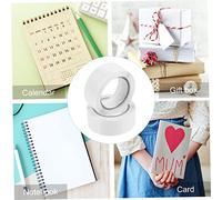 jojofuny 1000 pièces Lot de Autocollants Ronds Transparants de Scellement Étiquettes Adhésives pour Enveloppes et Pastilles Claires pour Fêtes DIY et