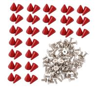 jojofuny 100ensembles Goujons à Riveter Coniques Pour Chaussures Décoratifs Soi-même Métalliques Uniques
