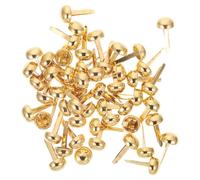 jojofuny 100pcs Attaches Parisiennes en Alliage Or Résistantes pour Fixation de Papier et Scrapbooking Accessoires DIY pour Décorations et Ongles Faits Maison