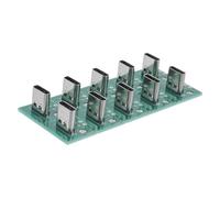 jojofuny 10pièces Adaptateur PCB USB Type-c Pin Connecteur Femelle pour Câble De Données Support De Test Circuit Imprimé