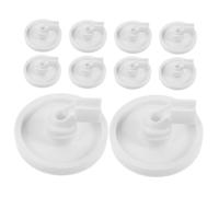 jojofuny 10pièces Roulettes De Panier Pour Lave-vaisselle De Rechange Plastique Kit De Réparation Pour Panier Inférieur Roues Et Picots Remplacement Accessoire