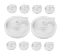 jojofuny 10pièces Roulettes de Panier pour Lave-vaisselle Rechange Plastique Kit de Réparation pour Panier Inférieur Roues et Picots Détachées pour DIY