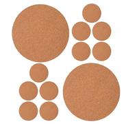 jojofuny 12 Pièces Dessous de Pot Rond en Liège Marron pour Plantes D'intérieur, Absorbant l'eau et Facile à Nettoyer, pour Usage Domestique