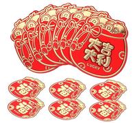 jojofuny 12 Pièces Envelopes Set For Chinese Year Dragon Year Lucky Money Bags With Festive Patterns For Celebration And Marriage Gifts