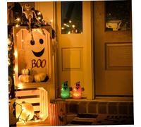 jojofuny 12 Pièces Lampe de Table Fantôme Chic pour Décoration Halloween Lumière Ambiance Blanche pour Fête et Bar