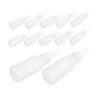 jojofuny 12 pièces Lot de Flacons Applicateurs Vides Plastique Transparent Souple avec Embouts pour Colle Peinture et Liquides Contrôle Précis Du Débit Flexible et Résistant