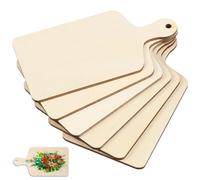 jojofuny 12 Pièces Lot de Mini Planches à Découper Naturel pour DIY Décoration et Service Cuisine Planches Multifonctions pour Pâtisserie