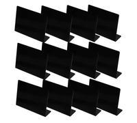 jojofuny 12 pièces Mini Ardoises Table avec Film Rayures Petites Tableaux Noirs pour Étiquettes Buffet Menu Messages Décoration Mariage Fête