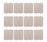 jojofuny 12 Pièces Plaque de Mica Beige pour Four à Micro-ondes, Feuille Résistante à Haute Température, Protection la Surchauffe, Adaptable et Découpable pour Appareils Électroménagers