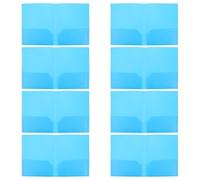 jojofuny 12 Pièces Pochette Plastique Bleue Double Face avec 2 Poches pour Bureau et École, Protection Fine et Accès Rapide des Documents Format A4