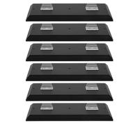 jojofuny 12 Portable en Plastique Noir 6pcs pour Organisation et Affichage Bureau ou Voyage