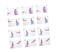 jojofuny 12pièces Sacs De Rangement à Fermeture Éclair Pour Masques Pochettes De Transport Pour Couvre-visage Organisateurs Avec Compartiments Design Pratique Et Facile à Utiliser
