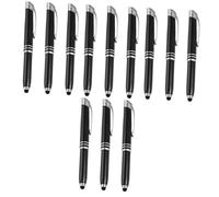 jojofuny 12pièces Stylos Métalliques à LED pour Écrans Tactiles Stylos Bille Lumineux Multifonctions pour Bureau Et