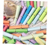 jojofuny 140 pièces Papier Colorés pour Souhaits Mini Capsules de Messages Papier Recyclé Anti-bavure Décorations de Fête et Bouteille à Vœux Cadeau Original pour Anniversaire et Fête des