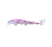 jojofuny 15, 7g Leurres de Pêche Poisson Rose en Plastique 11, 5cm | Pêche en Mer, Forme de Poisson, Appât Artificiel, Attire les Prises, Résistant aux Déchirures