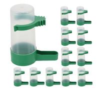 jojofuny 16 Pièces Gobelet à Oiseaux Automatique Anti-débordement 60ml | Cage de Perruche, Récipient Amovible, Protection de Pureté de L'eau, Usage Multiple Oiseaux