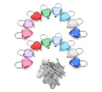 jojofuny 16pièces Cadenas Cœur Avec Clé Design Forme De Cœur Petit Cadenas Pour Porte-clés Cadeau Romantique Pour Couple Pour Sceller Amour