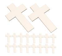 jojofuny 18 Pcs Décorations Croix pour DIY Artisanat Ornements Écologiques et Faciles à Suspendre pour Mariage Église et Décoration Maison