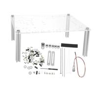 jojofuny 1ensemble Boîtier Pc Ouvert avec Support De Carte Mère pour Test Châssis Transparent pour Composants Matx Cadre Compact Et Résistant Optimale Et Circulation Air Améliorée