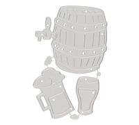 jojofuny 1Ensemble Set De Matrices De Découpe Métalliques Pour Festival De Bière Pochoirs Au Pour Fabrication De Cartes Et Artisanat