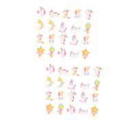 jojofuny 2 ensembles Boucles D'Oreilles Licorne Arc-En-Ciel Boucles D'Oreilles Tendance Charms Charmants Bijoux Charms Pendentifs Fabrication De Bijoux Charms 20 pièces * 2
