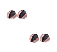 jojofuny 2 Ensembles Butée De Porte Rond Lot De Antichoc Perçage Protection Sécurisée Pour Maison Et Bureau Arrêt De Porte Pratique Acier Rond Prévention Des Blessures Aux 2 Pièces * 2
