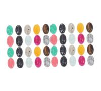 jojofuny 2 Ensembles Cabochons Ovales Pour Diy Matériaux De Artisanaux Couleurs Aléatoires Couleur Aléatoire 20 Pièces * 2