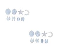 jojofuny 2 Ensembles Moule À Pendentif Attrape Silicone Ensemble Pour Création Diy Ornements Muraux Pour Décoration Et 8 Pièces * 2
