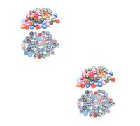 jojofuny 2 Ensembles Perles Argile Polymère Colorées Décorations Diy Formes De Cœur Et Rondes Pour Artisanales 200 Pièces * 2