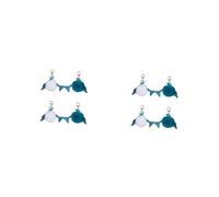 jojofuny 2 Ensembles Porte Clés Pu Forme Pompon De Blanches Accessoires De Mode Pour Sacs Clés Pour Filles Femmes 4 Pièces * 2